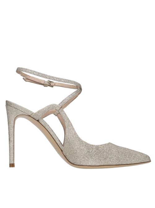 Décolleté slingback in tessuto microglitter NINALILOU | 321208L9 BRIGHTPLATINO